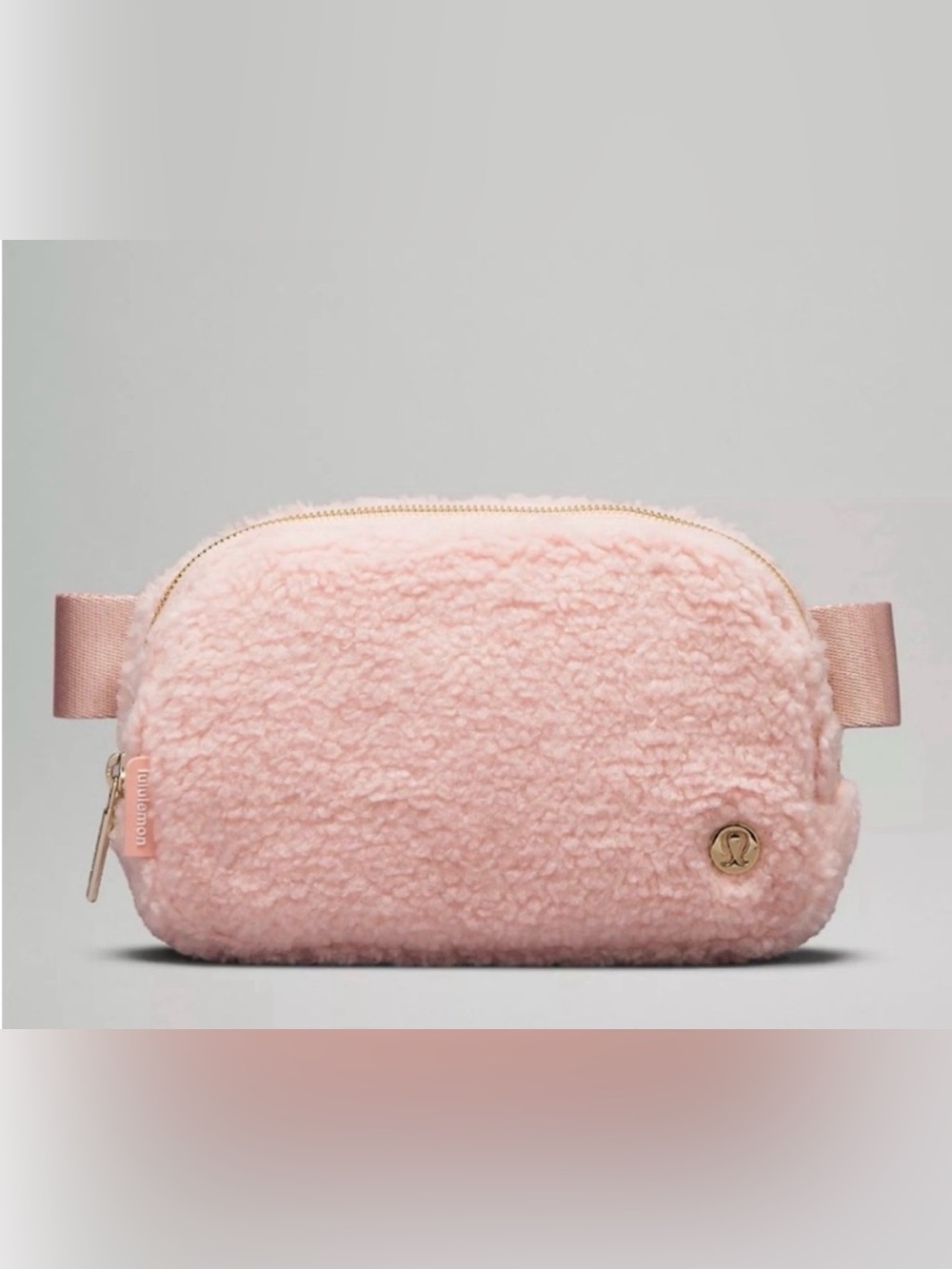 NWT Lululemon Everywhere Belt Bag Fleece 1L Pink Mist Gold 00866 crossbody fanny
